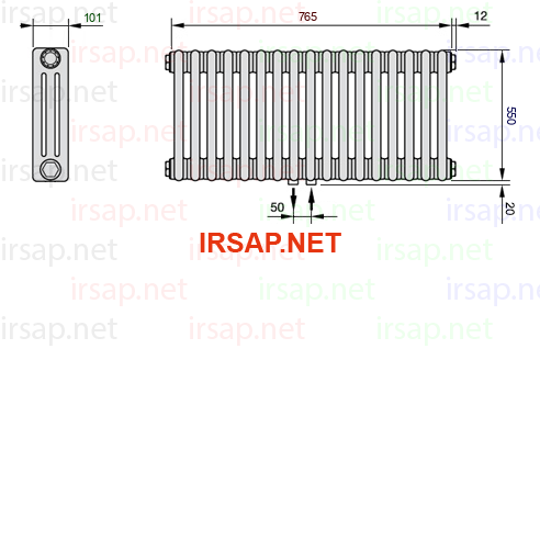 Радиатор IRSAP Tesi 30550/17 T50 CL 01